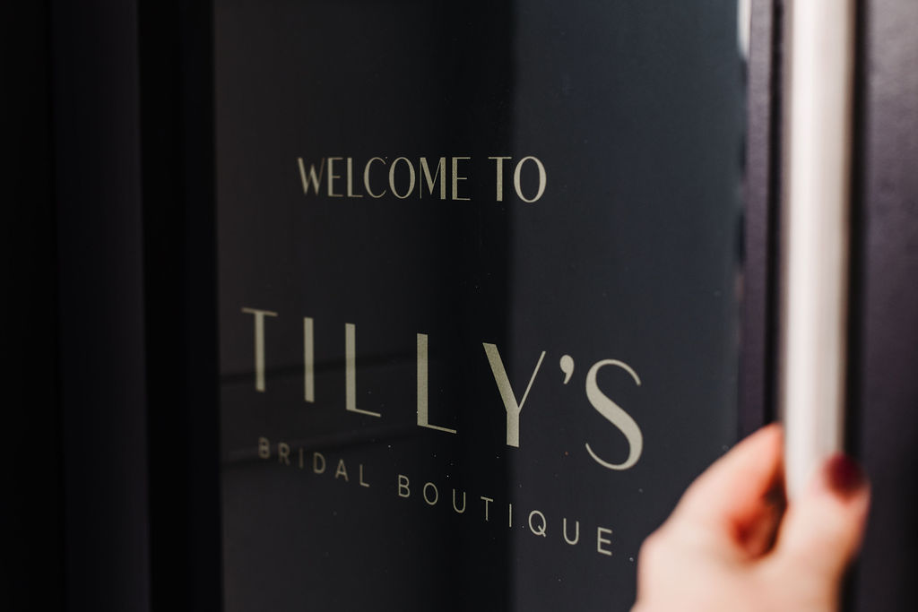 Tilly's bridal sign