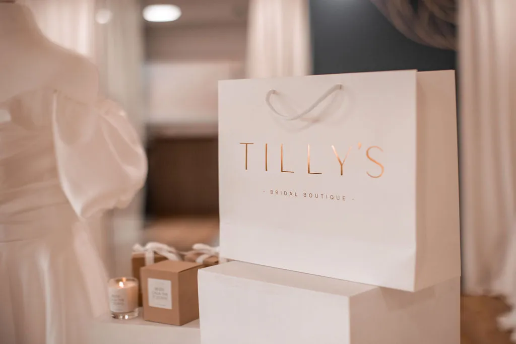 Detail shot of a Tillys Paper Bag