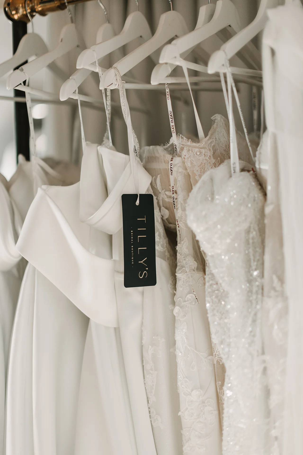 Wedding dresses at Tilly's bridal boutique