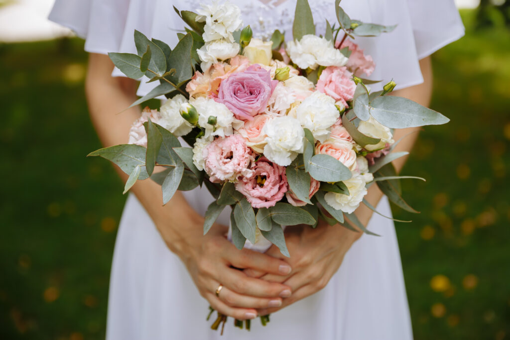 Spring wedding bouquet
