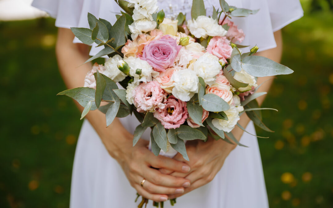 Spring wedding bouquet